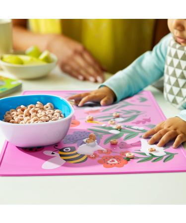 Munchkin WildLove Reversible Silicone Placemat for Kids - Bee Design - 1 Pack - Buy Online on GoSupps.com