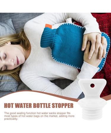 JECOMPRIS Heat Bottle Lock - 2 Pack Plastic Hot Water Sack Replacement Plugs | Universal Anti-Leak Solutions for Water Jugs | White - Buy Online on GoSupps.com