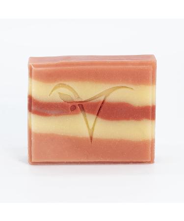 VioVero Naturkosmetik Pink & Orange Geranium Hand & Shower Soap - Solid Biodegradable Soap - 100g
