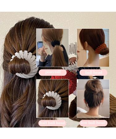 Expandable Velvet Hair Clips - 3-Piece Bird Nest Hair Accessories for Women & Girls (3 Colors) - Buy Online on GoSupps.com