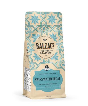 Balzac's Coffee Roasters - Swiss Water Decaf Whole Bean | 340G 12OZ. (Pack of 6)