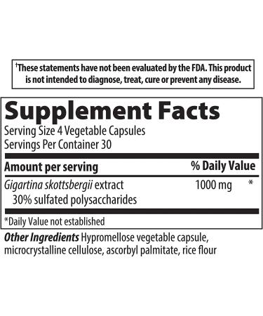 Vibrant Health Gigartina Red Marine Algae 120 Veg Capsules - Enhanced Formula - Buy Online on GoSupps.com