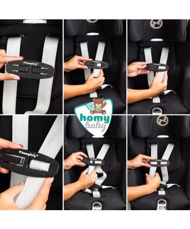 HOMYBABY Car Seat Safety Clip - Anti Escape Car Seat Strap - Harness Chest Clip - Prevent Children Taking Their Arms Out of The Straps - Seat Belt Clip (2 Units) - Buy Online on GoSupps.com