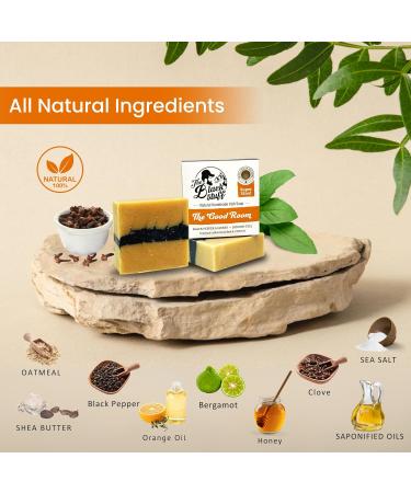 All Natural Handmade Bar Soap for Men | Organic Cold Process Soaps with Essential Oils - Daily Use Men's Body Soap | The Good Room - Buy Online on GoSupps.com