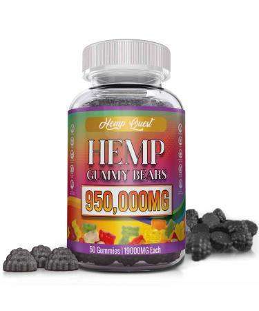 Hemp Gummies Neuropathy Nerve Support Supplement High Potency - Natural Health Pure Extra Strength with Hemp Oil Extract Vegan Edibles for Adults Vegan Low Sugar Made in USA