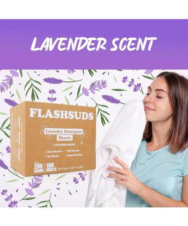 OPPEAL Laundry Detergent Sheets - HE Compatible 100 Eco-Friendly Sheets for 200 Loads Gentle on Skin Effective on Stains Light Lavender Scent - Buy Online on GoSupps.com