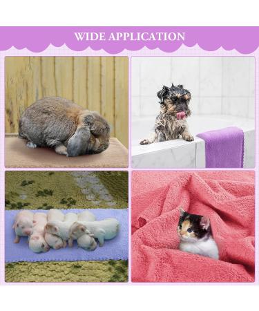 10 Pieces Guinea Pig Fleece Ceilings | Soft Pet Cage Mats & Accessories for Small Animals | 35x75 cm Mixed Colors - Buy Online on GoSupps.com