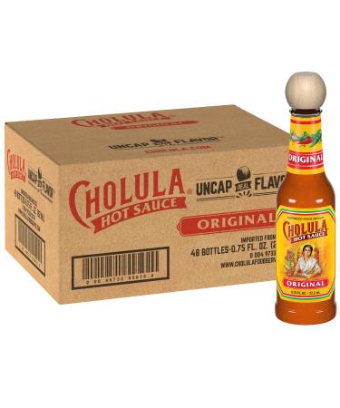 Cholula Original Hot Sauce 0.75 fl oz Multipack, 48 count 0.75 Fl Oz (Pack of 48)