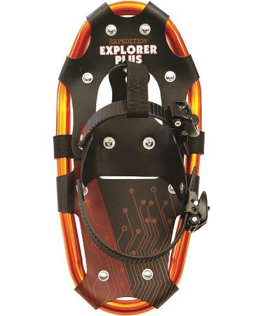 Explorer Plus Lightweight Aluminum Snowshoes with Dual Ratchet Bindings - Adult & Kids Sizes - Up to 120 lbs - Includes Waterproof Carry Bag - Buy Online on GoSupps.com