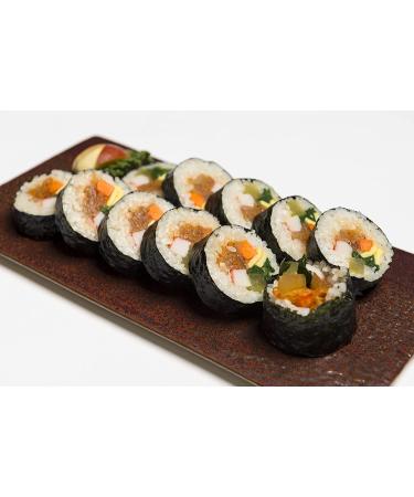 Twice Roasted Seaweed Sheets 7.50 in x 8.25 in (50 Sheets) - Premium Quality Nori for Sushi Rolls and Snacks - Buy Online on GoSupps.com