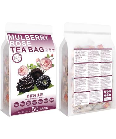 Plant Gift Mulberry Rose Tea Bag 8.81oz (5g*50bags) poireaux roses lys Chine pure et naturelle m lange de sant de th m lange de th de fleur 250g  - Buy Online on GoSupps.com