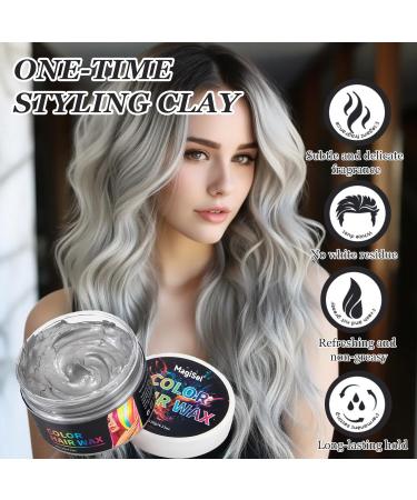 MagiForeign Temporary hair color gray for kids and adults instant cera coloring hair styling party and hairstyle natural matte hairstyle for parties cosplay - Buy Online on GoSupps.com