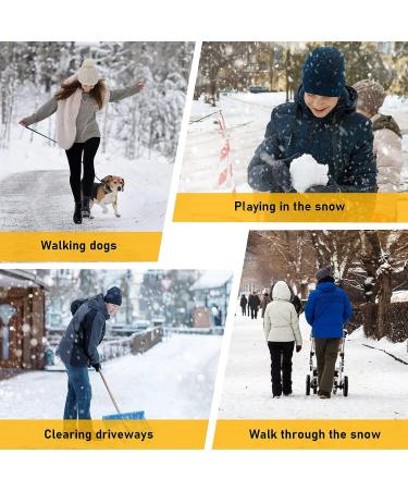 Ice Cleats Crampons Traction Chains for Shoes & Boots - Anti-Slip Grips for Men Women Kids Walking on Snow & Ice - Silver (1 Pair) - Buy Online on GoSupps.com