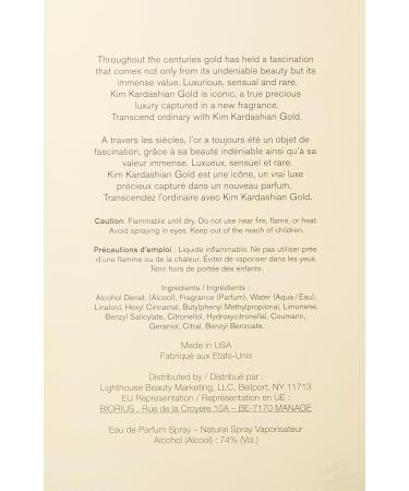 Kim Kardashian Gold Eau De Parfum Spray 3.4 oz - Buy Online on GoSupps.com