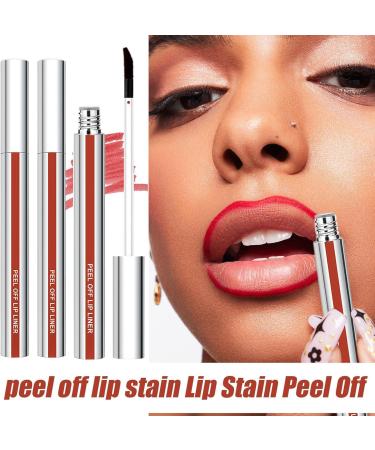 Peel-off liquid lip tint lip color 3x matte waterproof formula hydrating lip gloss | Non-sticky cut long-lasting lipliner cosmetic makeup vibrant tint - Buy Online on GoSupps.com