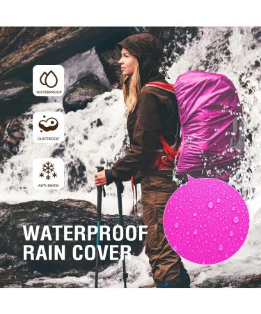 TOURZOO Waterproof Backpack Rain Cover | Reflective Strip | Black | L(40-66L) | for Hiking, Camping, Biking | Fastened Straps | 10-95L Capacity - Buy Online on GoSupps.com