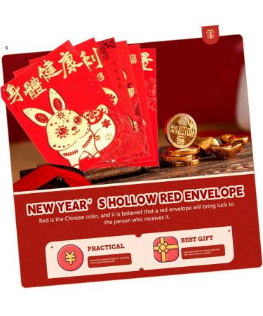 MAGICLULU 240 Pcs Year of The Rabbit Red Envelope Chinese New Year Hongbao New Year Money Bag Money Envelopes for Cash Budgeting 2023 Red Packet Child Cartoon Spring Festival Supplies Paper Colorfulx4pcs 11.5x8.1cmx4pcs - Buy Online on GoSupps.com