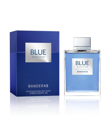Banderas - Blue Seduction Eau De Toilette for Men Woody Notes of Apple Sea Water - 6.8 Fl Oz Citrus 6.8 Fl Oz (Pack of 1)