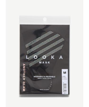 LOOKA Protective Fashion Crystal Mask - Washable Reusable & Comfortable | AG 4Line AB (Medium) - Shop Internationally - Buy Online on GoSupps.com