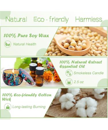 Premium Lavender & Rose Fragrance Candle Gift Set | Natural Soy Wax | 50h Aromatherapy | Perfect Gifts for Women Moms & Girlfriends | Birthday Valentine's & Mother's Day - Buy Online on GoSupps.com