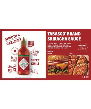 Tabasco Sauce Piquante Multipack Coffret de sauces piquantes avec 3 bouteilles faciles presser de 256 ml Sans gluten conservateurs et mati res grasses (Buffalo Sriracha Sweet & Spicy) - Buy Online on GoSupps.com
