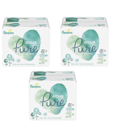 Pampers Aqua Pure 6X Pop-Top Sensitive Water Baby Wipes 1008 Count