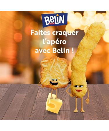 Belin Monaco Emmental Savory Crackers - Ideal for Aperitif - 8 Boxes x 100 g - Buy Online on GoSupps.com