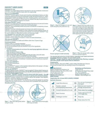 Enovid Nasal Spray 25ml - Fast-Acting Relief for Nasal Congestion - Buy Online on GoSupps.com