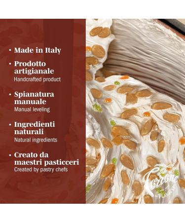 FLAMIGNI G teau au Nougat Doux Supr me Artisanal avec Cacao et Noisettes IGP du Pi mont en Bo tes Plus Doux et avec une Plus Grande Quantit de 60% de Fruits Secs Coffret Id al 200 gr - Buy Online on GoSupps.com