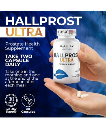 Hallprost Ultra Prostate Support Supplement for Men 1166mg 120 capsules | Saw Palmetto Lycopene Pygeum Pumpkin Seed Zinc Vitamin E & Magnesium | DHT Blocker Urinary Tract & Bladder Support - Buy Online on GoSupps.com