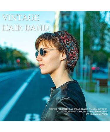 Women's Kerchief Headband for Women's Sports Yoga Bandana for Hair Accessories(4 pieces) (Multi-color 2) - Buy Online on GoSupps.com