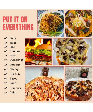 Sauce Up 100% Natural Artisan Chili-Crisp 6oz - Vegan Keto GF Chili Oil/Sauce - Crafted in NYC - Flavor Bomb with 13 Premium Ingredients (Hot Sweet Crispy Umami Smoky Savory) - Zero Msg - Good on Anything (Original) - Buy Online on GoSupps.com
