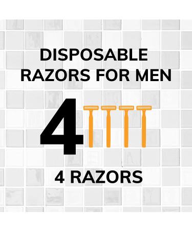 BIC Comfort 3 Men's Disposable Razors - Smooth & Comfortable Shave - 3 Blades - 4 Count Shaving Kit - Buy Online on GoSupps.com