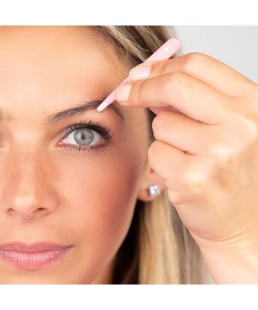 REMOS Mini Handmade Eyebrow Tweezers - Steel White Perfect Precision for Flawless Brows - Buy Online on GoSupps.com