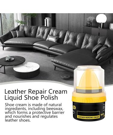 Leather Cream Shoe Polish Cream 3 Colors Shoe Polish Leather Repair Cream Shoe Polish Leather Repair Cream Liquid Shoe Care Shoe Cream With Sponge Applicator Intensive Leather Care And Nourishing black - Buy Online on GoSupps.com