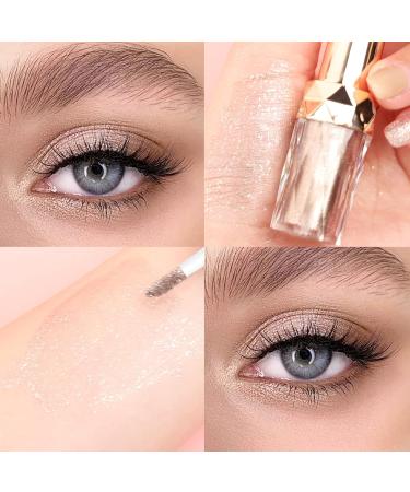  Fanlulu Liquid Shimmering Eyeshadows Monochrome Pearl Liquid Lazy European and American Style Eyeshadow Pearls and Diamonds Glitter Eyeshadow Liquid (06 Shiny Brown) - Buy Online on GoSupps.com