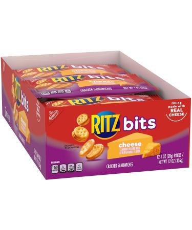 Ritz Bits Cheese Cracker 1 oz (Pack of 12) - Delicious Cheese Snack for On-the-Go - Buy Online on GoSupps.com