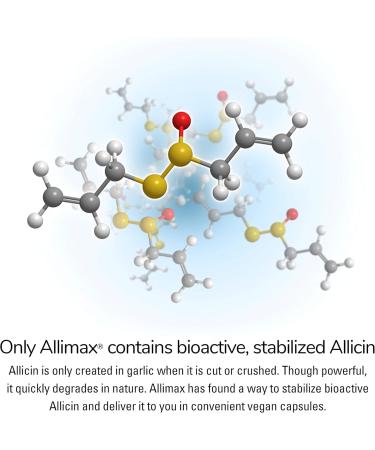 Allimax Pro 450mg 100 Vegicaps - Spanish Garlic Supplement for Immune Support | Professional Strength Allicin Extract - Buy Online on GoSupps.com