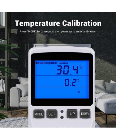 Inkbird Plus Digital Terrarium Thermostat Socket | Heating & Cooling Temperature Controller for Greenhouse & Reptiles | EU Connector Timer & Probe Included - Buy Online on GoSupps.com