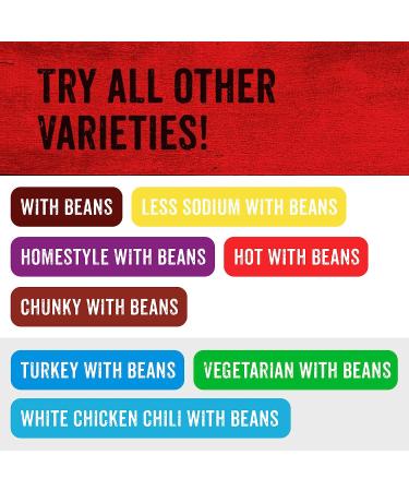 Hormel Less Salt Chili with Beans 15oz (Pack of 8) - Low Sodium, High Flavor - Buy Online on GoSupps.com