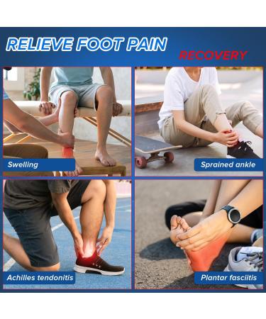 Sioven Ankle Support Brace for Sprained Ankle & Ligament Damage Sports Protect Plantar Fasciitis Achilles tendonitis Injury Recovery Adjustable Ankle Brace Wrap Strap for Men and Women (XL) - Buy Online on GoSupps.com