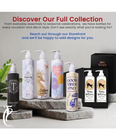 Christmas Hand Soap Blue Hues Design | Fresh Green Tea & Lemon Scent | 4 Pack 16 oz Pump Bottles | Modern Christmas Bathroom & Kitchen Decor | Paraben-Free Made in USA 4 16 Fl Oz (Pack of 4) - Buy Online on GoSupps.com