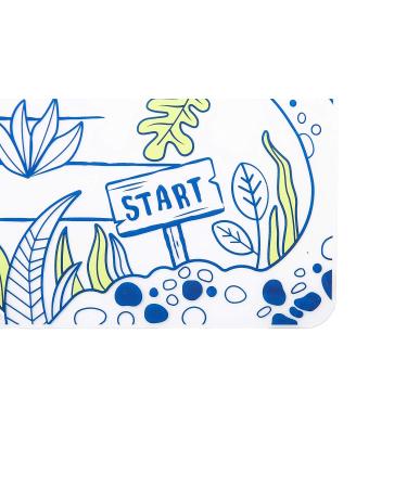 Modern-Twist Dino Maze Mark-Mat | Reusable Waterproof Coloring Sheet for Kids | 100% Food-Grade Silicone | 10 x 14 inches | Pack of 1 - Buy Online on GoSupps.com