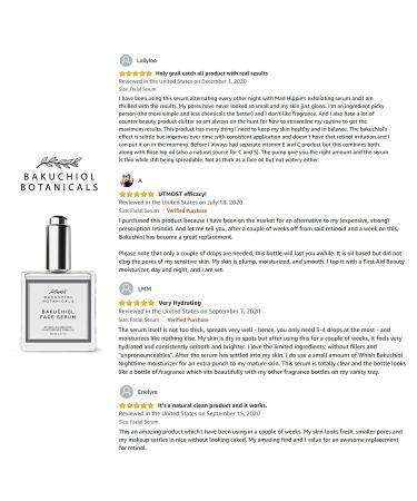 Bakuchiol Facial Serum Oil 1.7 oz - Retinol Alternative with Clinical Strength Bakuchiol - Natural Plant-derived Blend with Squalane, Vitamin C, Rose Hip Oil, Vitamin E - Made in California, USA - Buy Online on GoSupps.com