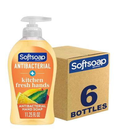 Softsoap Antibacterial Liquid Hand Soap Kitchen Fresh Hand Soap 11.25 Ounce 6 Pack Kitchen Fresh Hands 11.2 Fl Oz (Pack of 6) - Buy Online on GoSupps.com