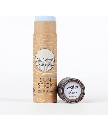 Aloha Sun Stick SPF 50+ (2-pack blue + beige) Sunscreen Stick Sun Block Stick for Face Sunscreen SPF 50 for Surfing Great Sun Cream for Kids & Outdoor Sports Sunscreen Plastic Free Packaging 20g - Buy Online on GoSupps.com