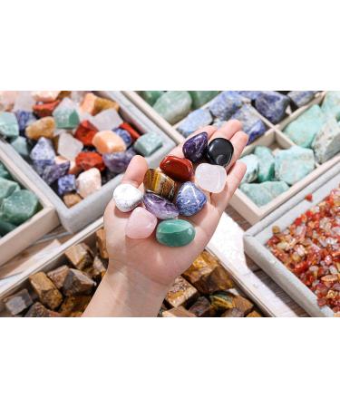 CrystalTears 10pcs Healing Crystals Gemstones - Natural Tumble Polished Stones for Chakra Balance - Reiki Meditation Home Decor - Christmas Gift - #5 Tumbled Stone - Buy Online on GoSupps.com