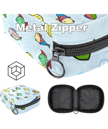Buy Cute Fish Pattern Women's Binding Bags | Tampon Storage & Zip Pockets - Multi-Functional Menstrual Bags - Buy Online on GoSupps.com