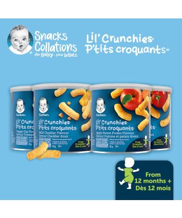 GERBER LIL CRUNCHIES Zesty Tomato Toddler Snacks 12+ months 42 g 6 Pack - Buy Online on GoSupps.com