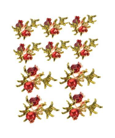 COHEALI 30 Pcs Metal Hair Clips Brooch Pins Charm Goldfish Ornaments for Diy Accessories Ornaments Goldenx3pcs 3.1X2.5cmx3pcs